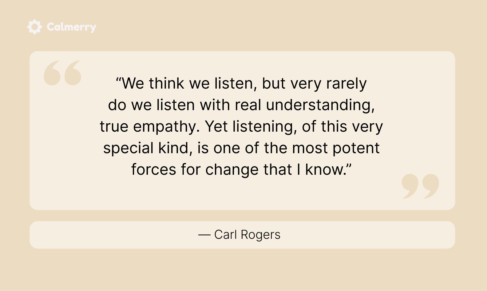 Carl Rogers quote on empathy